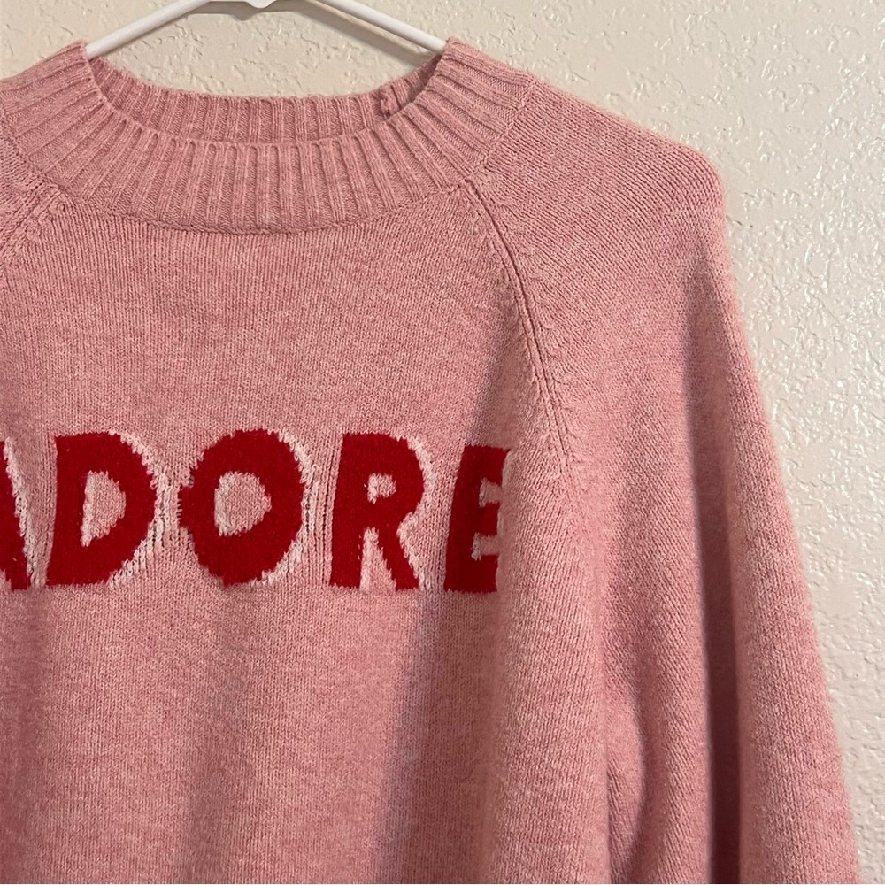Adore Pink Sweater old navy girly chic boxy pullover soft girl aesthetic - Picture 8 of 9